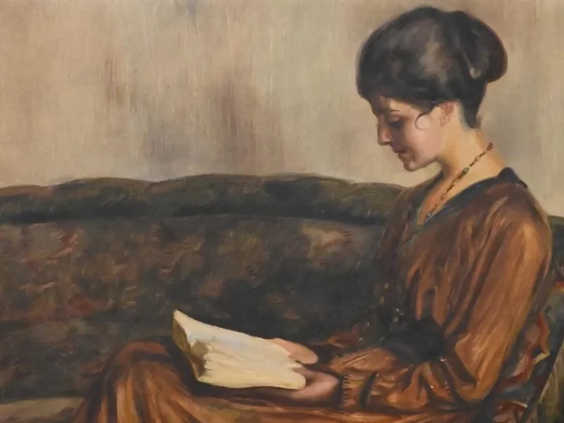 1879-Hermann Gehri - Donna che legge